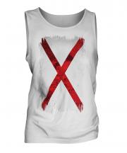 Alabama State Grunge Flag Mens Vest