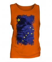 Alaska State Grunge Flag Mens Vest
