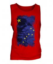 Alaska State Grunge Flag Mens Vest