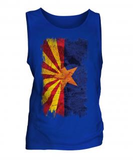 Arizona State Grunge Flag Mens Vest