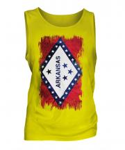 Arkansas State Grunge Flag Mens Vest