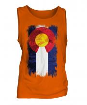 Colorado State Grunge Flag Mens Vest