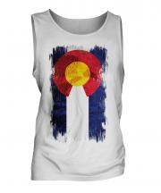 Colorado State Grunge Flag Mens Vest