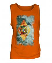 Delaware State Grunge Flag Mens Vest