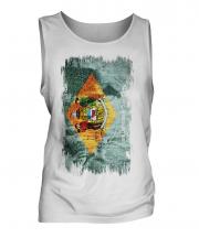 Delaware State Grunge Flag Mens Vest