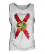 Florida State Grunge Flag Mens Vest