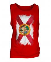 Florida State Grunge Flag Mens Vest