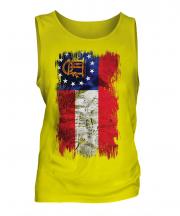 Georgia State Grunge Flag Mens Vest