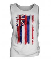 Hawaii State Grunge Flag Mens Vest