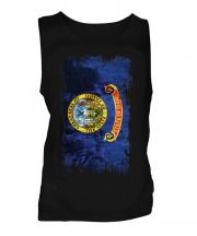 Idaho State Grunge Flag Mens Vest