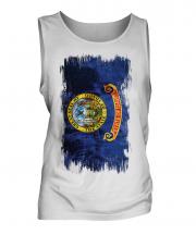 Idaho State Grunge Flag Mens Vest