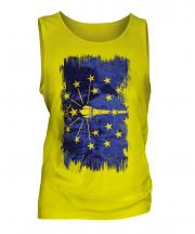 Indiana State Grunge Flag Mens Vest
