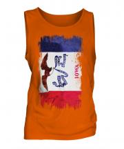 Iowa State Grunge Flag Mens Vest