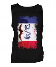 Iowa State Grunge Flag Mens Vest