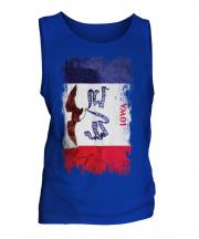 Iowa State Grunge Flag Mens Vest