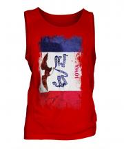 Iowa State Grunge Flag Mens Vest