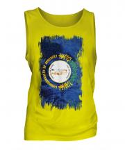 Kentucky State Grunge Flag Mens Vest