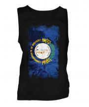 Kentucky State Grunge Flag Mens Vest