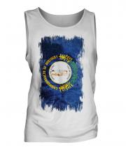 Kentucky State Grunge Flag Mens Vest