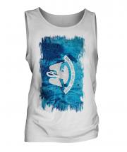 Louisiana State Grunge Flag Mens Vest