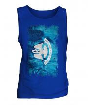 Louisiana State Grunge Flag Mens Vest