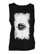 Massachusetts State Grunge Flag Mens Vest