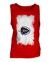 Massachusetts State Grunge Flag Mens Vest