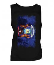 Michigan State Grunge Flag Mens Vest