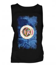 Minnesota State Grunge Flag Mens Vest