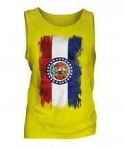 Missouri State Grunge Flag Mens Vest