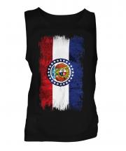 Missouri State Grunge Flag Mens Vest