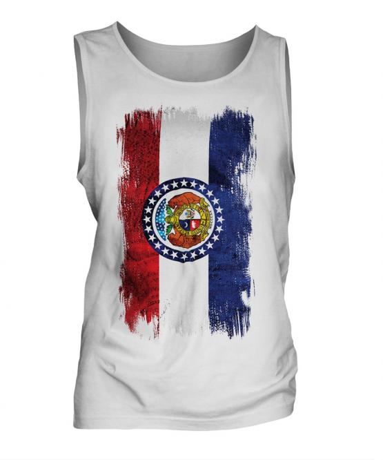 Missouri State Grunge Flag Mens Vest