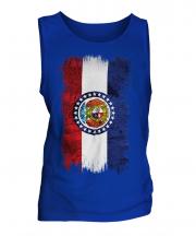 Missouri State Grunge Flag Mens Vest