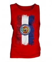 Missouri State Grunge Flag Mens Vest