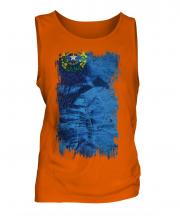 Nevada State Grunge Flag Mens Vest