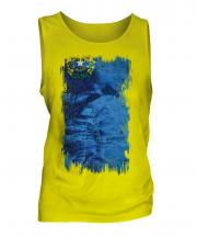 Nevada State Grunge Flag Mens Vest