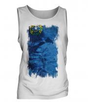 Nevada State Grunge Flag Mens Vest
