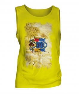 New Jersey State Grunge Flag Mens Vest