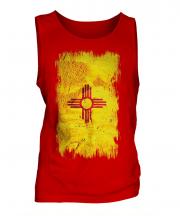 New Mexico State Grunge Flag Mens Vest