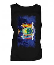 New York State Grunge Flag Mens Vest