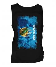 Oklahoma State Grunge Flag Mens Vest