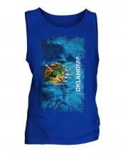 Oklahoma State Grunge Flag Mens Vest