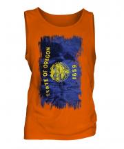 Oregon State Grunge Flag Mens Vest
