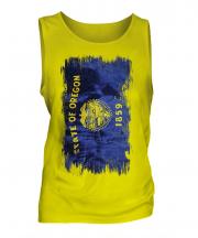 Oregon State Grunge Flag Mens Vest