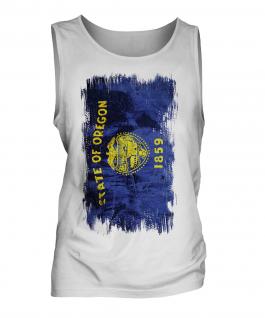 Oregon State Grunge Flag Mens Vest