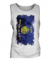 Oregon State Grunge Flag Mens Vest
