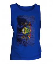 Pennsylvania State Grunge Flag Mens Vest