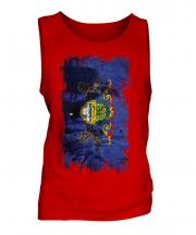 Pennsylvania State Grunge Flag Mens Vest