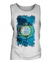 South Dakota State Grunge Flag Mens Vest