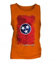 Tennessee State Grunge Flag Mens Vest